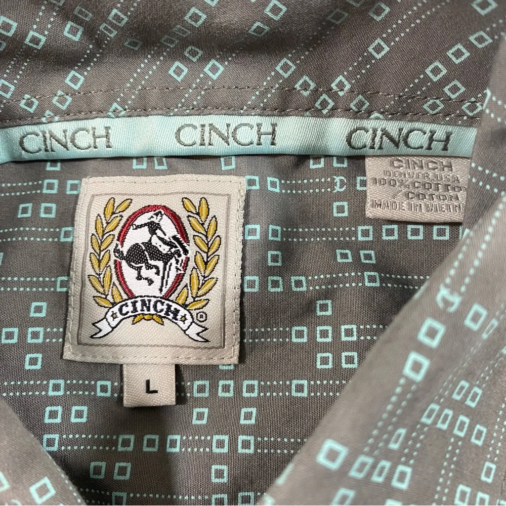Cinch shirt Men’s Large Graphic Long Sleeve Button down shirt western cowboy - Picture 2 of 10